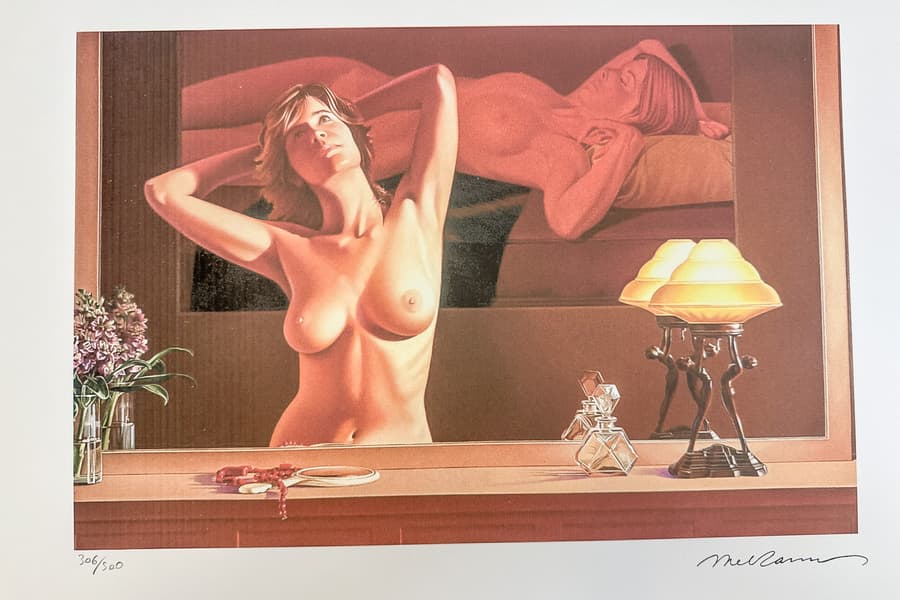 Lithografie nach Mel Ramos, limitiert